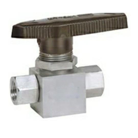 Panel mounting two-way ball valve