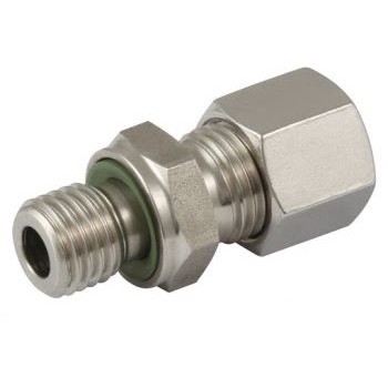 Male stud coupling male thread × metric with ES