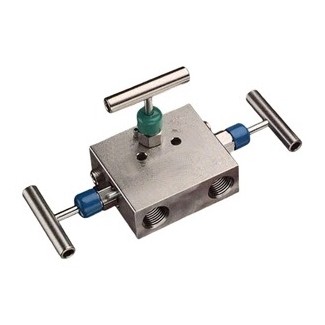 Three-way manifold, remote mount