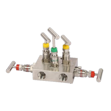 Five-way manifold, remote mounted