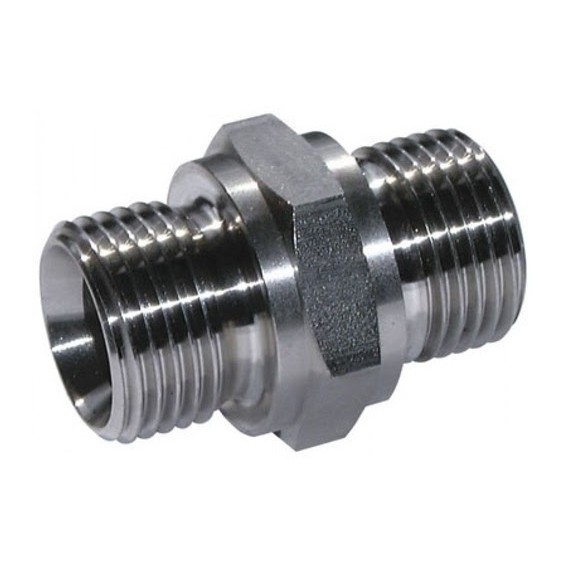 Hex nipple ISO parallel BSPP