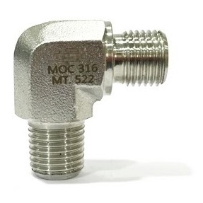 Male elbow NPT × BSPP