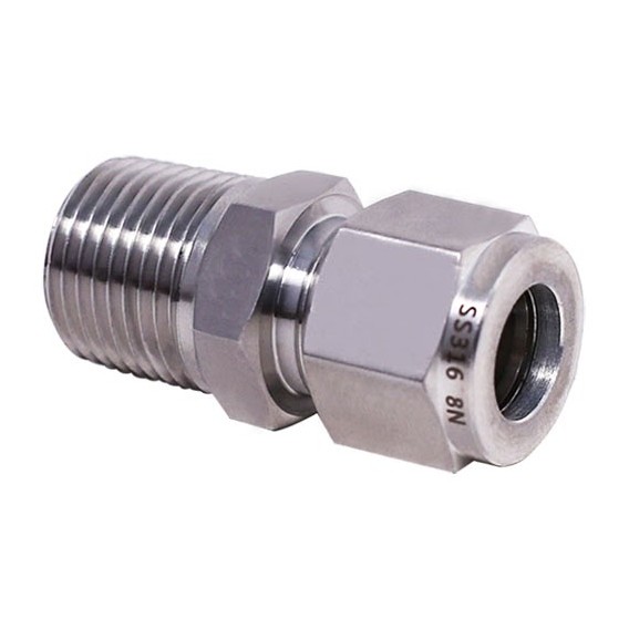 Male connector 1 inch OD tube