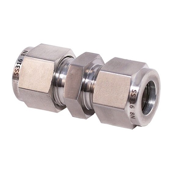 Equal union inch OD tube metric OD tube