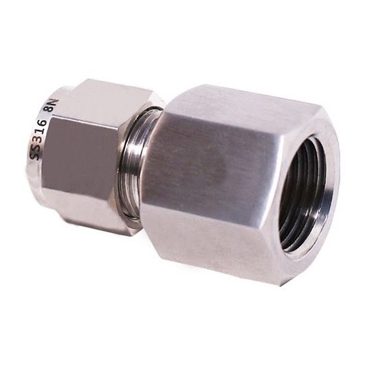 Female connector metric OD tube