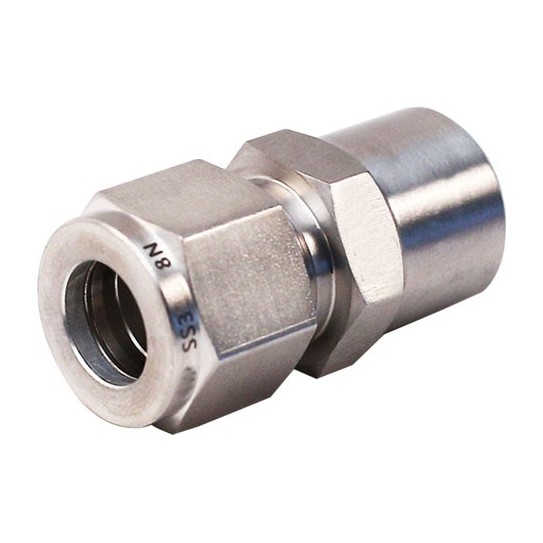 Double ferrule straight fitting